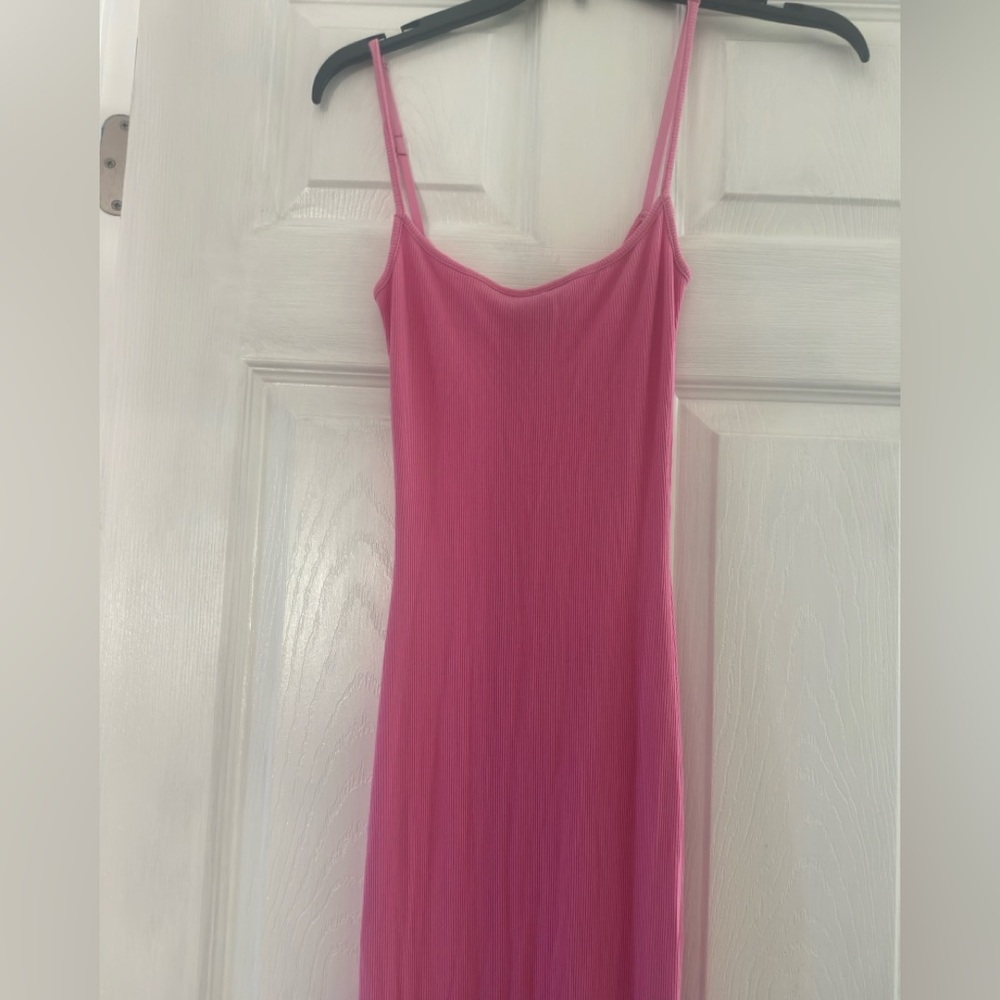 Skims pink soft lounge dress